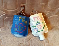 ITH Just Tea Hand Sanitizer Holder- Snap Tab 5x7 Hoop Product Image 5