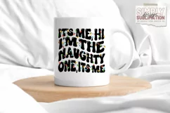 Naughty One Matching Christmas T-Shirts Sublimation Png Product Image 3
