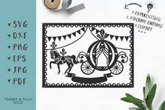 Bunting Princess Carriage - SVG DXF PNG EPS JPF PDF Cut File Product Image 1
