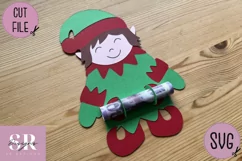 Christmas elf Money card | Paper cutting | Money card SVG Product Image 3