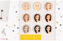 Girl clipart avatar, female logo, social brand LVB63 Myrtle Product Image 3