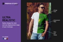 Men&#039;s T-Shirt Mock-Up Set Product Image 3