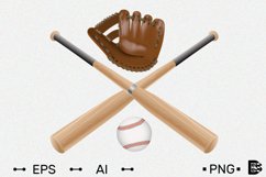 Baseball logo template. Realistic Vector illustration. Product Image 1