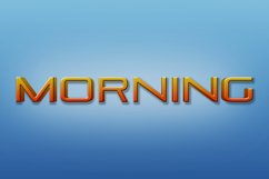 Morning Editable Photoshop Text Style Effect Product Image 1