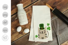 St Patrick's Day Cat svg, Irish Cat svg, Cats svg Product Image 5