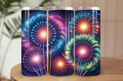 Festive Happy New Year Tumbler Wrap 2026: 20oz Skinny Tumble Product Image 1