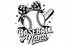 Baseball Nana Svg Design | Svg Files for Cricut Product Image 1