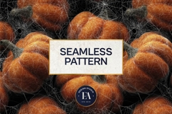 Spooky Pumpkin Pattern, Autumn Pumpkin Digital Paper Product Image 3