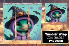 Unique 20oz Design for Sublimation , Halloween Dino Product Image 1