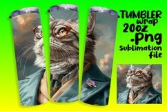 Playful Kitty Joy Sublimation Tumbler Wrap - 20oz Product Image 1