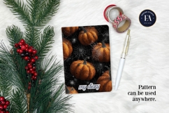 Spooky Pumpkin Pattern, Autumn Pumpkin Digital Paper Product Image 4