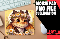 Joyful MOUSE PAD PNG Art, Dragon Product Image 1