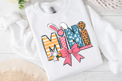Mini Easter Bunny Clipart, Happy Easter Sublimation PNG Product Image 3