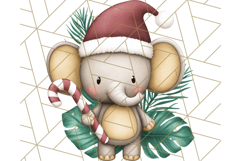 Safari Christmas PNG Clipart, Cute Jungle Animal Art Product Image 5