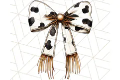 Western Style Bow PNG, Cute Cowboy, Cowgirl Coquette Png Product Image 5
