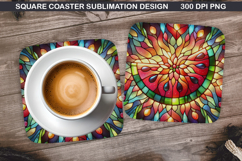 Summer Coaster Sublimation, Summer Coaster PNG Design Product Image 1
