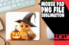 Spooky Pumpkin Animal Mouse Pad PNG Product Image 1