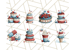 4th of July Desserts PNG Clipart, Americana Patriotic Treats Product Image 9