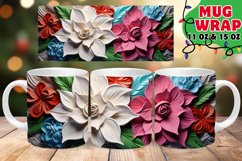 Icy Whirl Christmas Mug Sublimation, 11oz &amp; 15oz Product Image 1