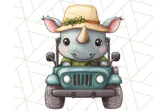 Jungle Safari Animals PNG Cute Pastel Wild Animal Clipart Product Image 5