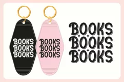Book Lover Motel Keychain SVG | Books Books Books Product Image 3