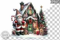 Christmas Santa Sublimation - Clipart PNG Design Product Image 1