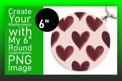Vibrant Circle PNG for Sublimation , Heart Product Image 1