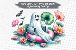 Halloween Ghost - Halloween clipart Sublimation PNG Design Product Image 1