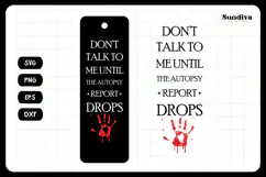 True Crime Bookmark Saying SVG | Don't Talk To Me Product Image 3