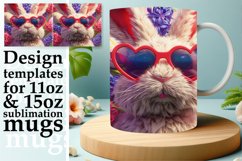 Hop Into Spring: 3D Mug Wrap Sublimation - Easter Animals Product Image 1