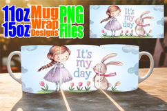 Joyful hearts 11oz 15oz sublimation wrap, Birthday Girl Product Image 1