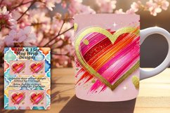 Sophisticated 15oz Mug Wrap Png , Heart Product Image 1