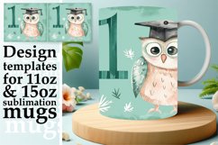 Whimsical Wildlife Graduation Mug Design 11oz Product Image 1