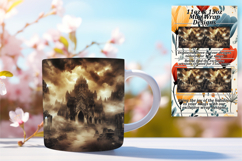 Chic 11oz Mug Wrap Png Template , Horror Halloween Product Image 1