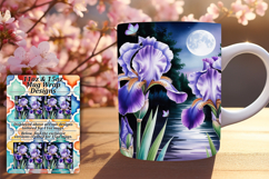 Inspirational 11oz Mug Wrap Png Artwork , Flowers Product Image 1