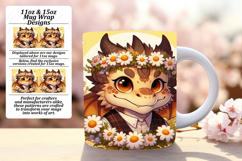 Classy Png Mug Wrap Design 15oz , Dragon Product Image 1