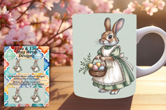 ELEGANT PNG for 15oz Mug Wrap , Easter Bunny Product Image 1