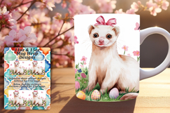 Festive 11oz Mug Wrap Png Artwork , Cute Easter Product Image 1