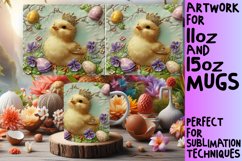 Charming 3D Easter Bunny Mug Sublimation 11oz Product Image 1