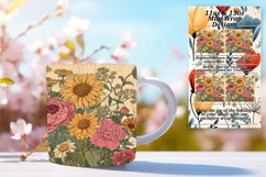 Elegant Vintage Garden Mug Wrap Sublimation 15oz Product Image 1