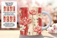 Flower &amp; Stripe Mug Wrap - Vibrant Springtime Product Image 1