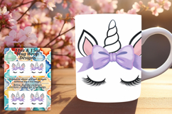 Vibrant 11oz Mug Wrap Png Design , Unicorn Product Image 1