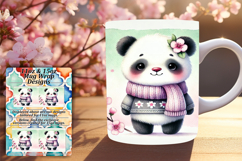 Sassy 15oz Mug Wrap Png Template , Cute Animals Product Image 1