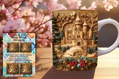 Elegant 15oz Mug Wrap Png Artwork , Christmas Product Image 1