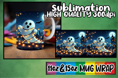 Joyful adventures 11oz 15oz sublimation wrap, Ghost Product Image 1
