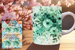 Bright Floral Pattern 11oz/15oz Mug Wrap Design Product Image 1