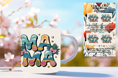 Sweet 15oz Mug Wrap Png Design , Mama Product Image 1