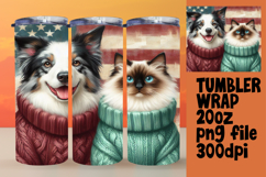 CHARMING 20oz Tumbler Template for Custom Gifts , Dog and ca Product Image 1
