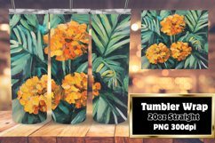 Classic Oil Flower Painting Wrap for Tumblers Product Image 1