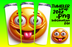 Lovely 20oz Tumbler Template for Gifts , 3D Emoji Product Image 1